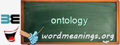 WordMeaning blackboard for ontology